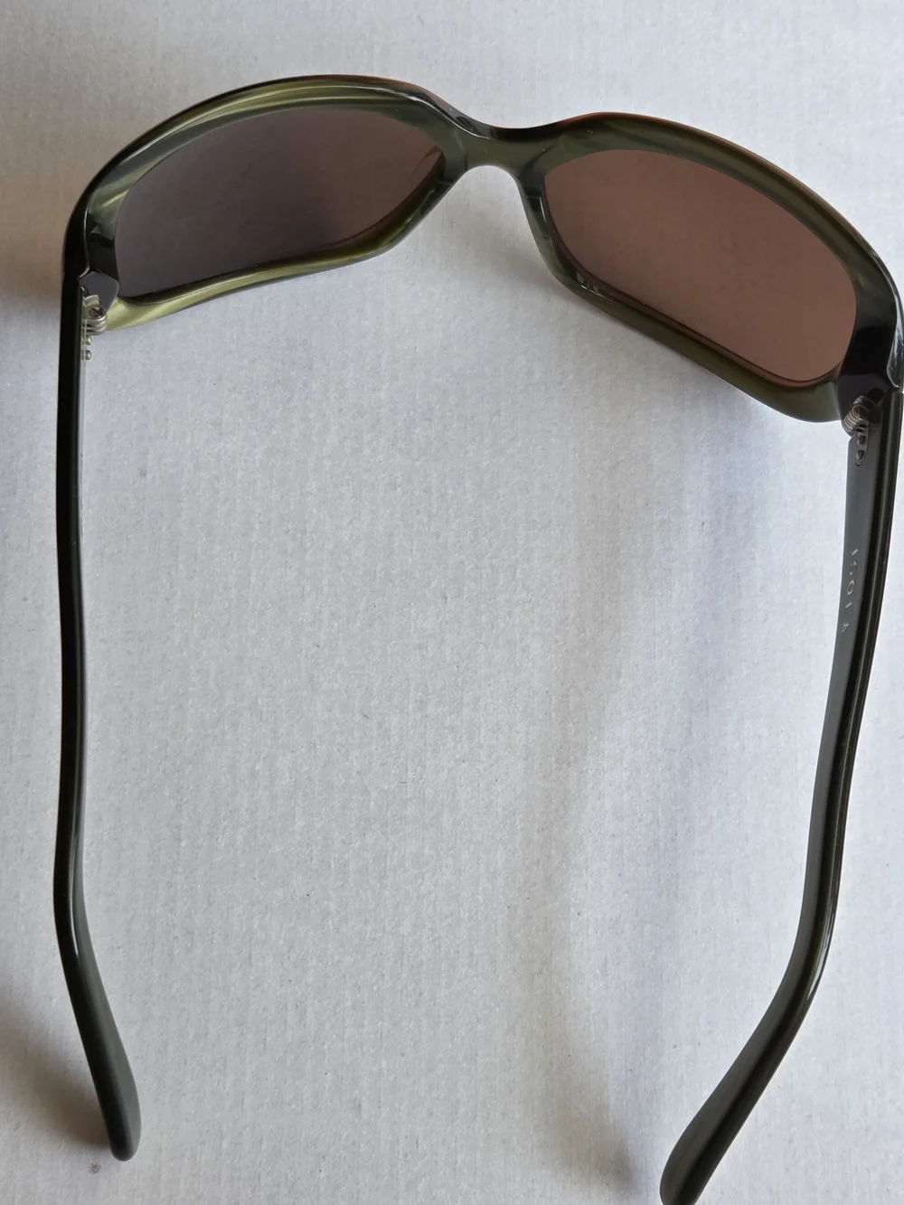 DITA Olive Green Frame Sunglasses with Brown Lenses